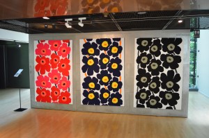 Part of the Unikko exhibit at the Embassy of Finland in the US. 