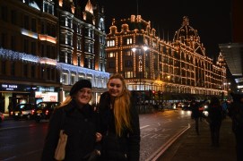 Annalee and Emmie take Harrod's. Photo: Sara