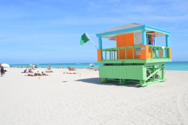 The colors of Miami, Florida on South Beach.